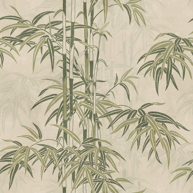 S10540 Green Leon Mural Palm Garden Mural by Sandberg