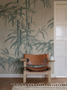 S10542 Blue Leon Mural Palm Garden Mural by Sandberg