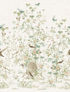S10543 Light Green Chinoiserie Garden Chinoiserie Garden Mural by Sandberg