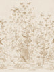 Beige Chinoiserie Garden Chinoiserie Garden Mural by Sandberg