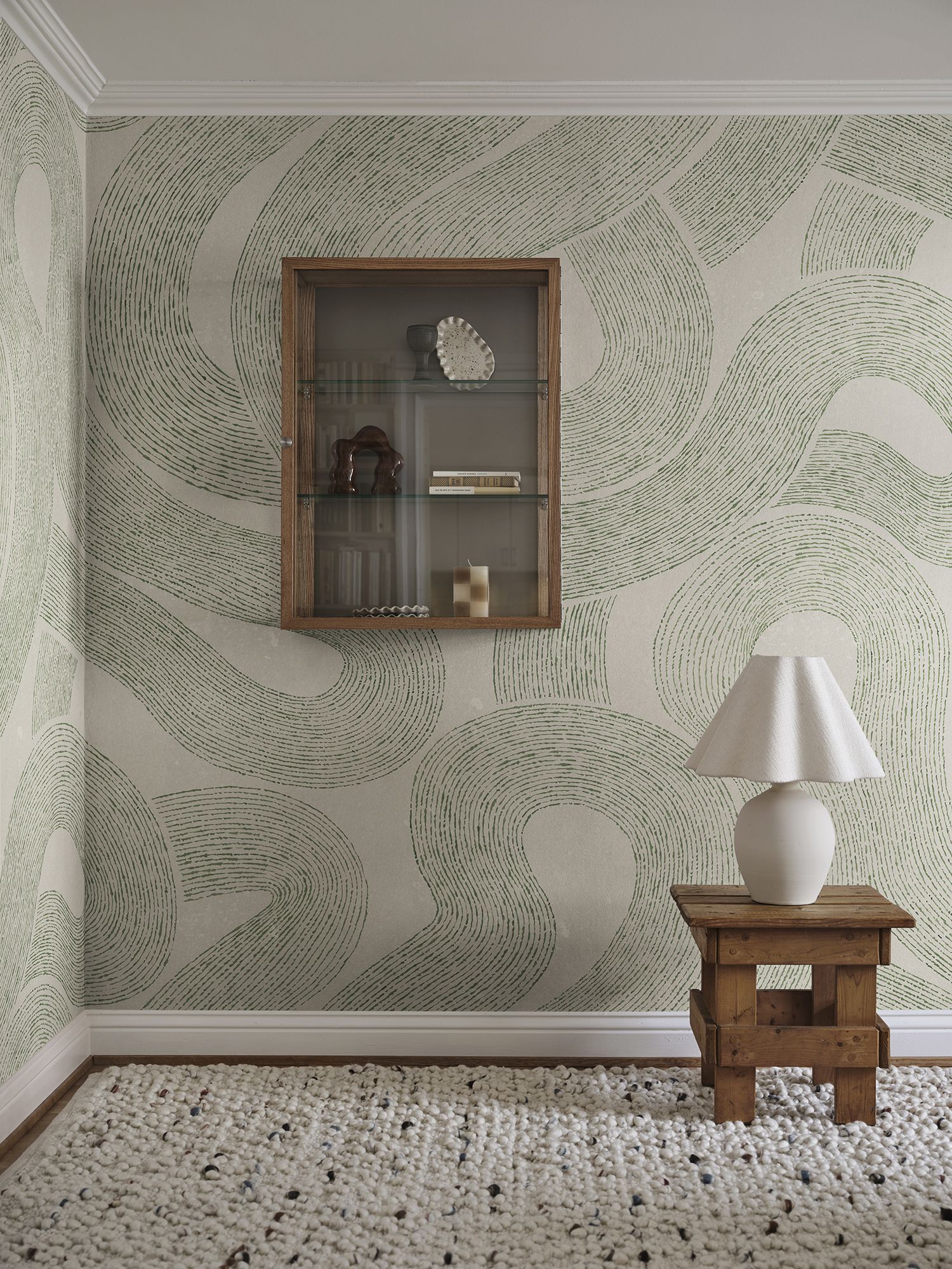 S10548 Green Zen Mural Sandberg Edition Mural by Sandberg