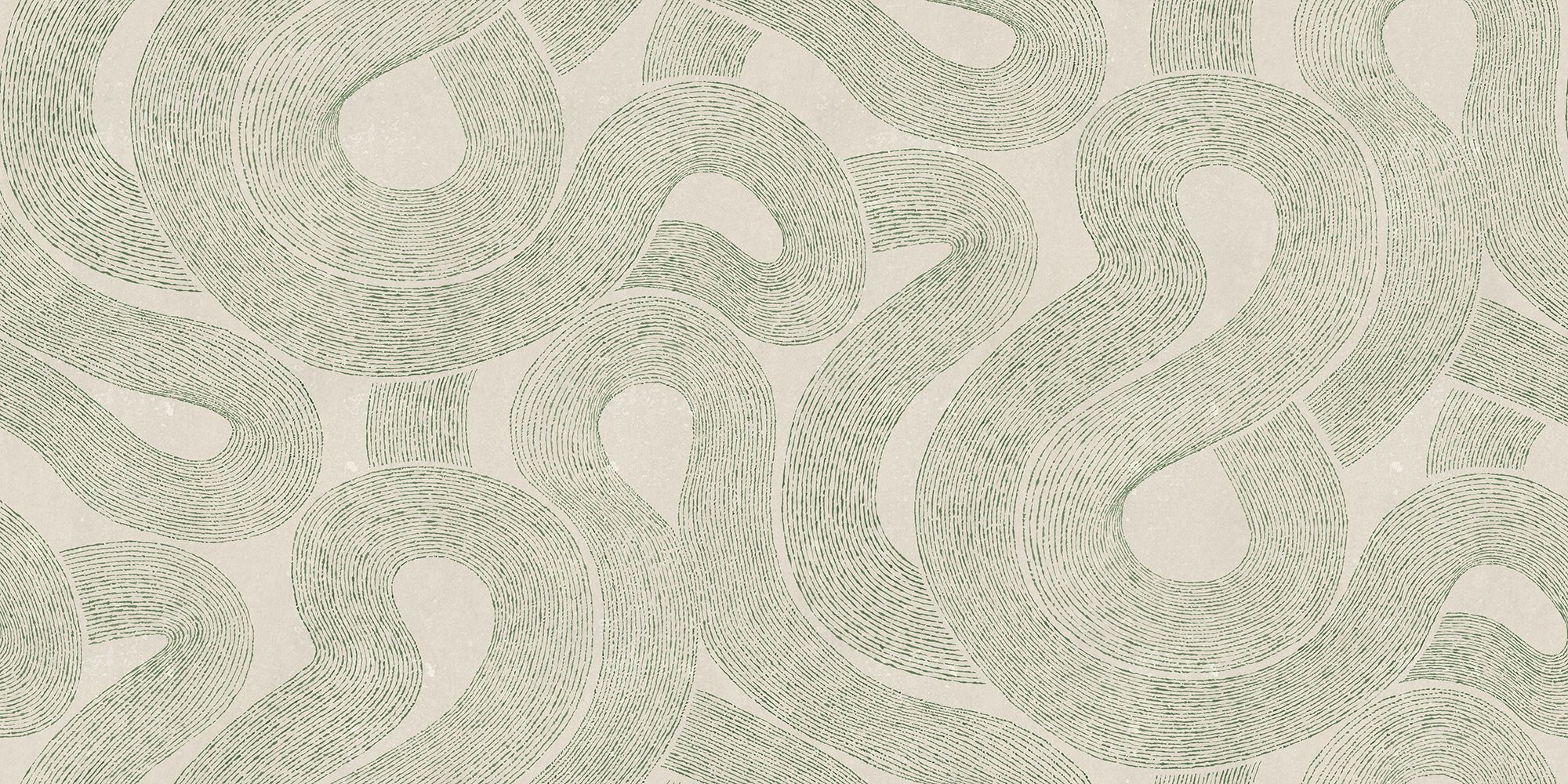 S10548 Green Zen Mural Sandberg Edition Mural by Sandberg