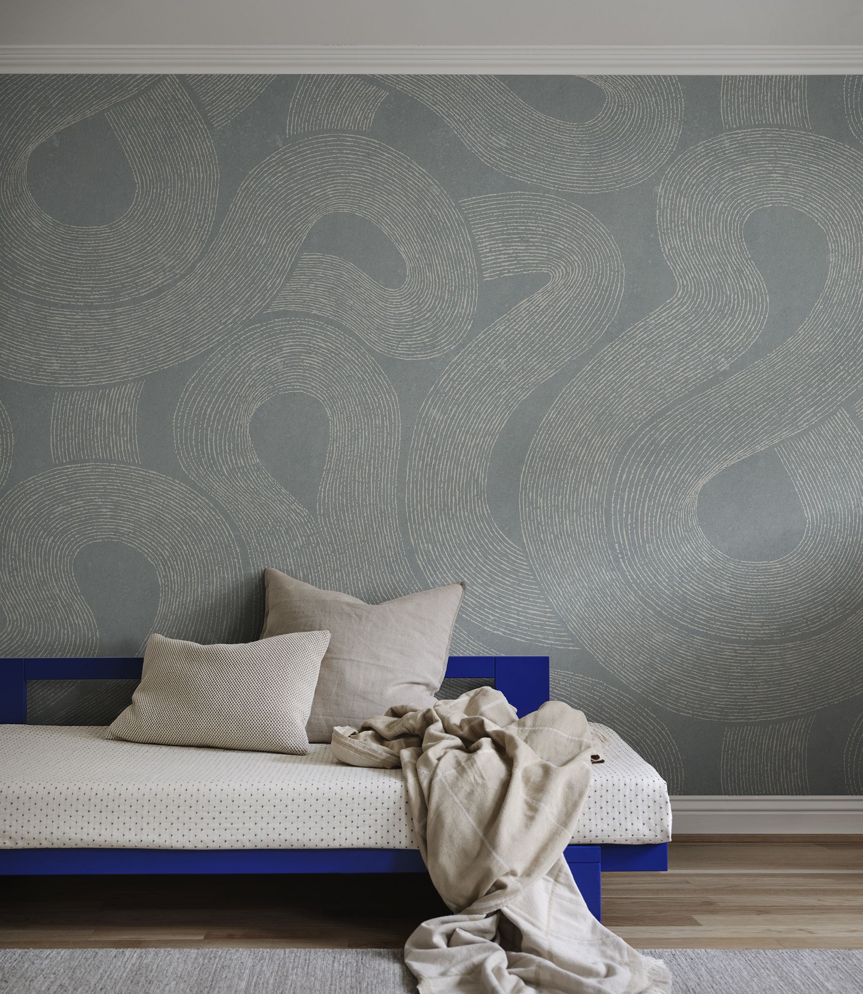 S10549 Misty Blue Zen Mural Sandberg Edition Mural by Sandberg