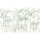 Light Green Louie Palm Garden Mural by Sandberg