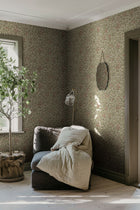 S10557 Burgundy Linnea Trädgården Wallpaper by Sandberg