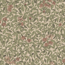 S10557 Burgundy Linnea Trädgården Wallpaper by Sandberg