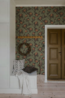 S10561 Brown Charlotta Trädgården Wallpaper by Sandberg