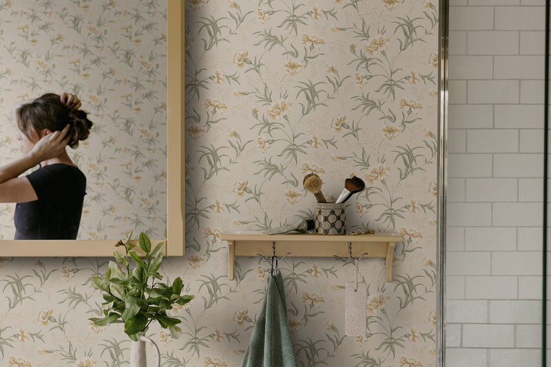 S10562 Honey Emilie Trädgården Wallpaper by Sandberg