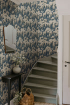 S10566 Midnight Blue Ragnvi Trädgården Wallpaper by Sandberg