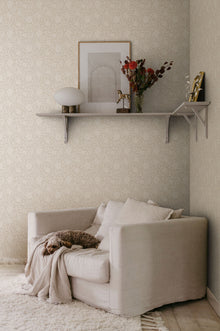 S10567 Sandstone Anton Trädgården Wallpaper by Sandberg