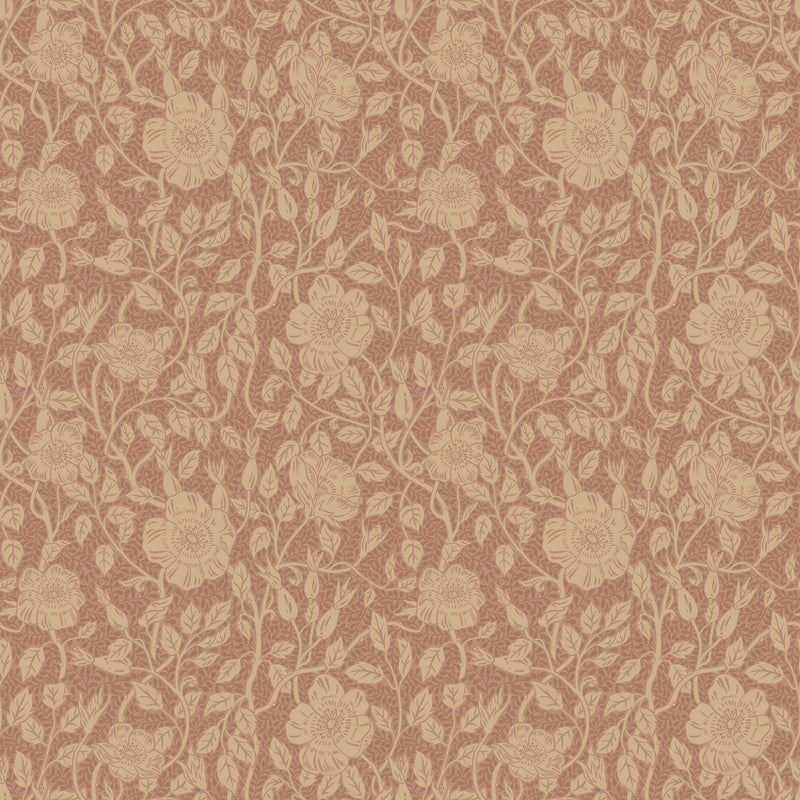 S10568 Terracotta Anton Trädgården Wallpaper by Sandberg