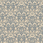 S10571 Indigo Blue Emil Trädgården Wallpaper by Sandberg