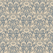 S10571 Indigo Blue Emil Trädgården Wallpaper by Sandberg
