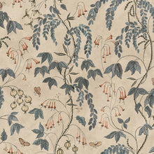 S10574 Misty Blue Ottilia Herbarium Mural by Sandberg