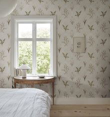 S10576 Pastel Louise Herbarium Mural by Sandberg