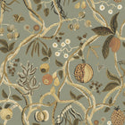 S10578 Sage Green Tree of Life Mural Herbarium Mural by Sandberg