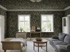 S10582 Dark Blue Tree of Life Mural Herbarium Mural by Sandberg