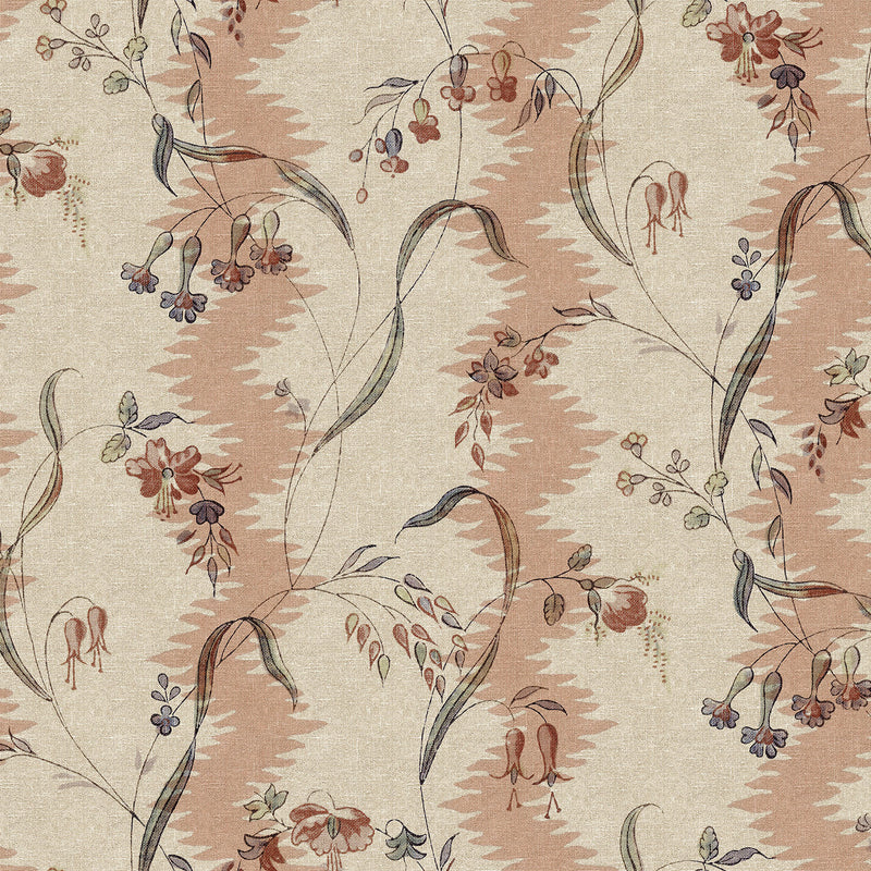 S10584 Dusty Pink Beatrice Herbarium Mural by Sandberg