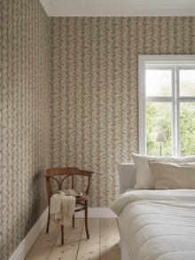 S10584 Dusty Pink Beatrice Herbarium Mural by Sandberg
