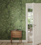 S10585 Green Ottilia Herbarium Mural by Sandberg