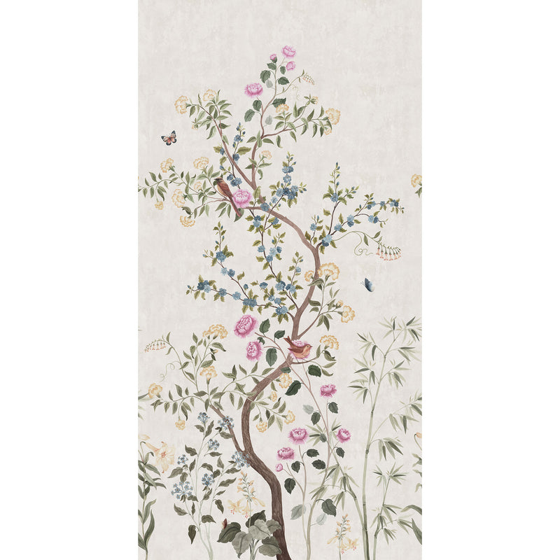 S10587 Green Eleonora Herbarium Mural by Sandberg
