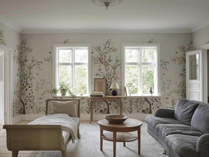 S10587 Green Eleonora Herbarium Mural by Sandberg