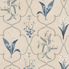 S10590 Blue Louise Herbarium Mural by Sandberg
