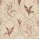 Burgundy Louise Herbarium Mural by Sandberg