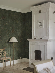 S10594 Forest Green Juni Herbarium Mural by Sandberg