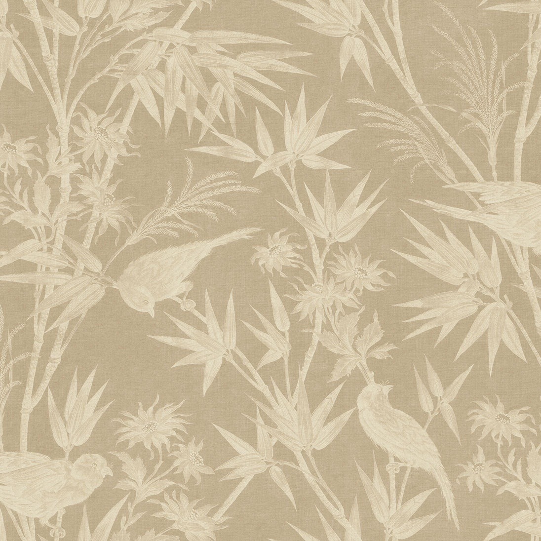 S10596 Beige Celeste Mural Herbarium Mural by Sandberg