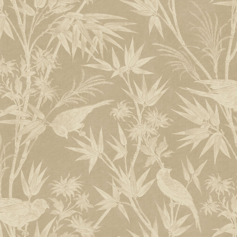 S10596 Beige Celeste Mural Herbarium Mural by Sandberg