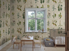 S10598 Green Flora Herbarium Mural by Sandberg
