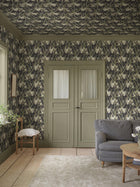S10600 Charcoal Lilian Herbarium Mural by Sandberg