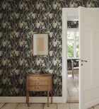 S10600 Charcoal Lilian Herbarium Mural by Sandberg