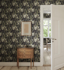 S10600 Charcoal Lilian Herbarium Mural by Sandberg