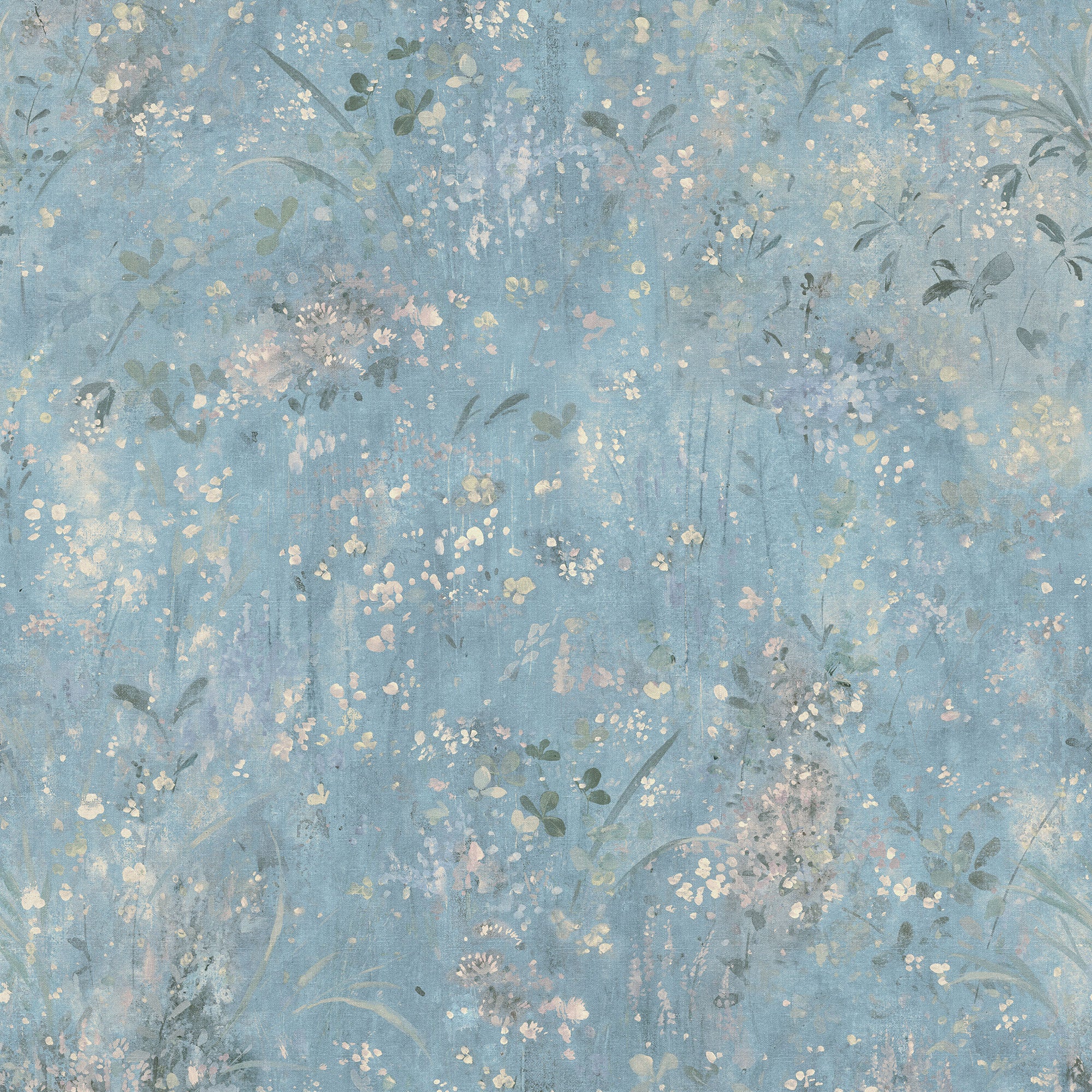 S10603 Light Blue Juni Herbarium Mural by Sandberg