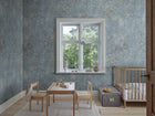 S10603 Light Blue Juni Herbarium Mural by Sandberg