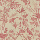 S10604 Red Celeste Mural Herbarium Mural by Sandberg