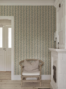 S10611 Misty Blue Beatrice Herbarium Mural by Sandberg