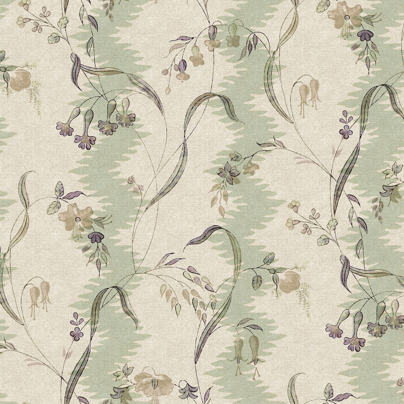 S10613 Light Green Beatrice Herbarium Mural by Sandberg