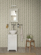 S10613 Light Green Beatrice Herbarium Mural by Sandberg