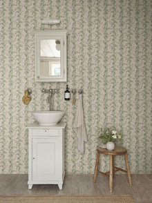 S10613 Light Green Beatrice Herbarium Mural by Sandberg