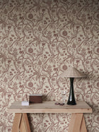 S10614 Burgundy Tree of Life Familjen Wallpaper by Sandberg