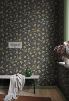 S10619 Charcoal Ebba Familjen Wallpaper by Sandberg