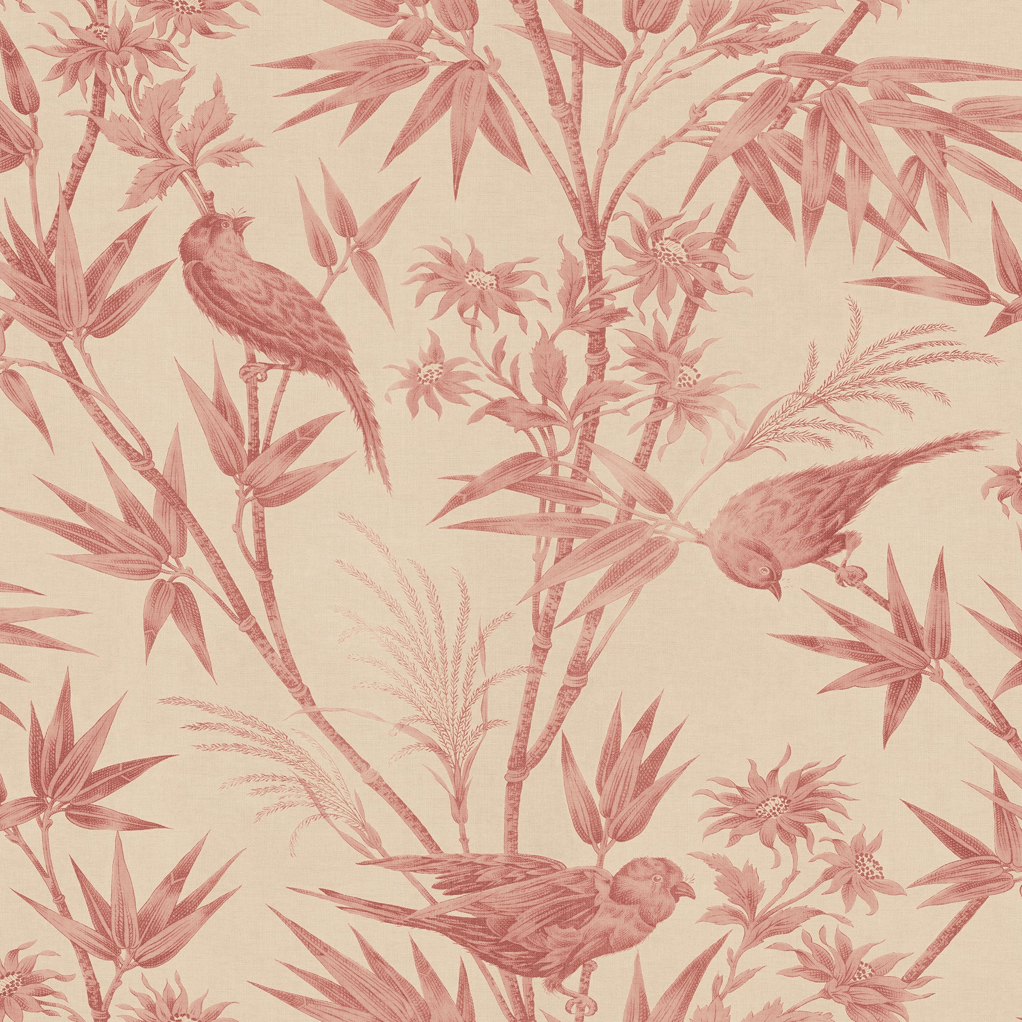 S10620 Red Celeste Familjen Wallpaper by Sandberg