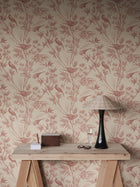 S10620 Red Celeste Familjen Wallpaper by Sandberg