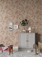 S10620 Red Celeste Familjen Wallpaper by Sandberg