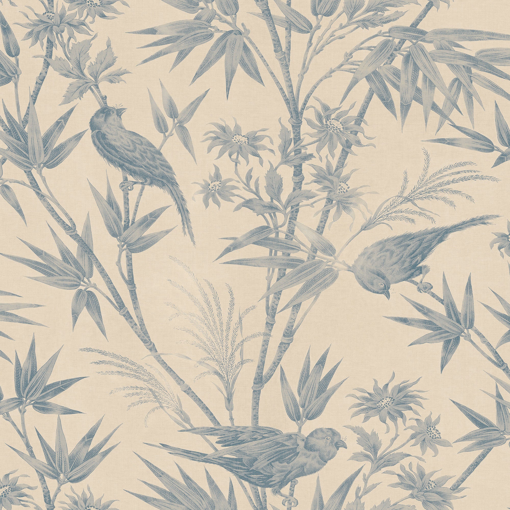 S10621 Indigo Blue Celeste Familjen Wallpaper by Sandberg