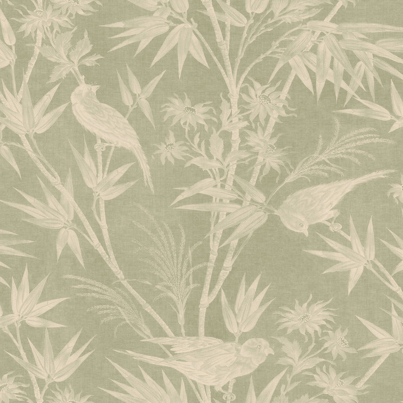 S10622 Green Celeste Familjen Wallpaper by Sandberg