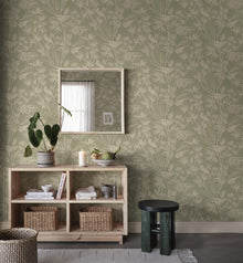 S10622 Green Celeste Familjen Wallpaper by Sandberg
